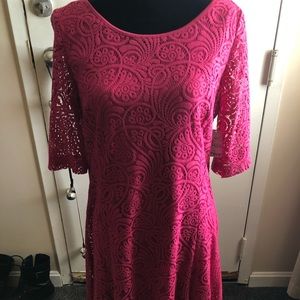 NWT pink dress with paisley pattern